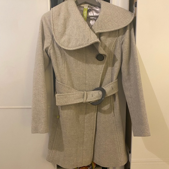 Soia & Kyo Gray Wool Coat - Picture 1 of 11